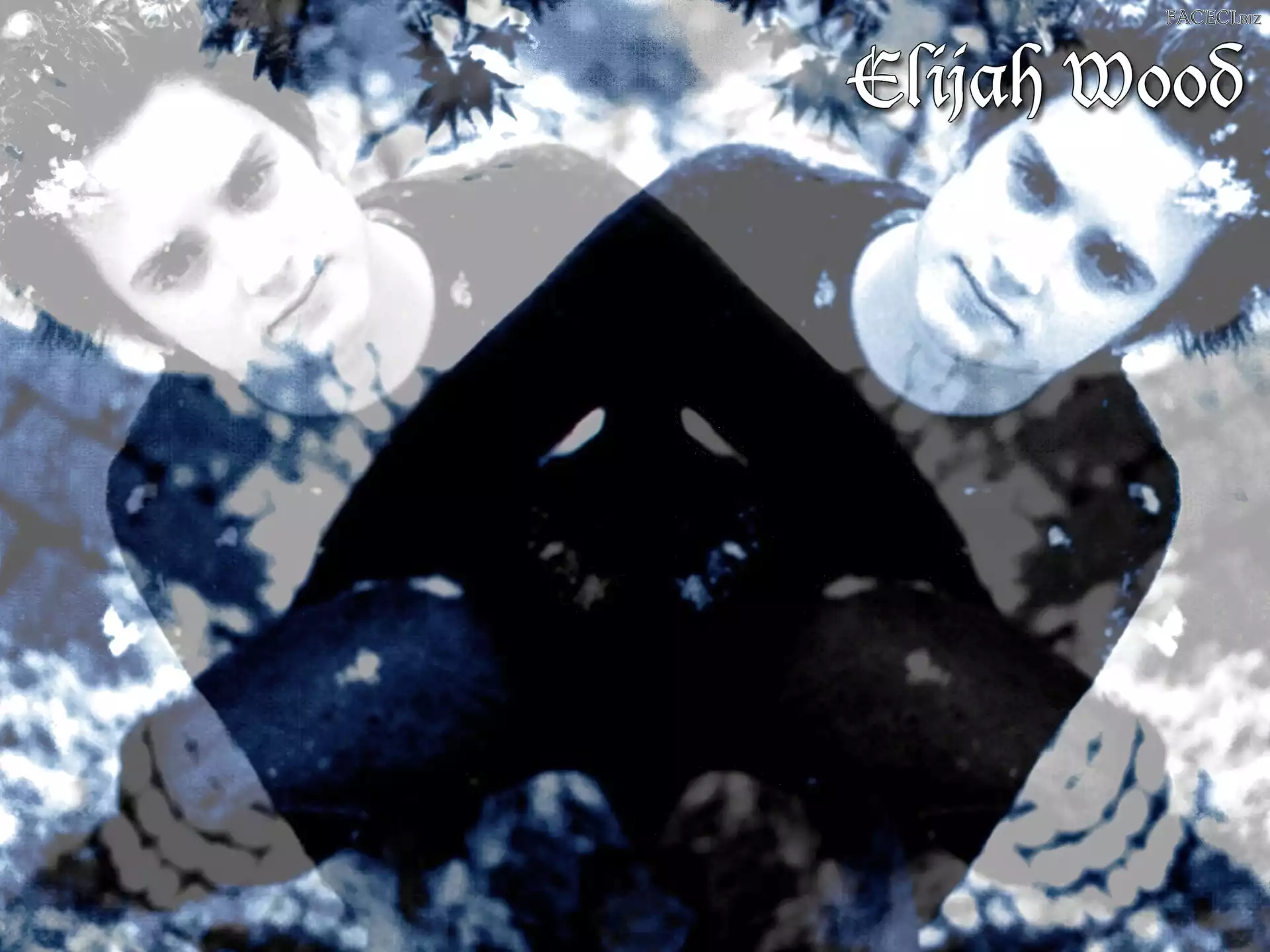 jeansy, Elijah Wood, czarny sweter